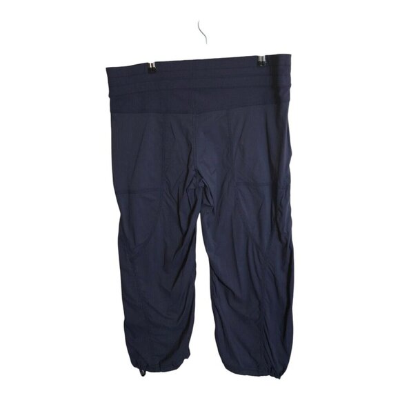 Lululemon Pants Womens 10 Blue Dance Studio Cropped Jogger Athleisure Sportswear - Picture 2 of 8